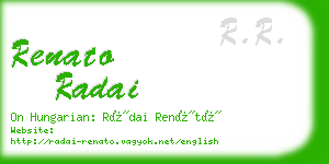 renato radai business card